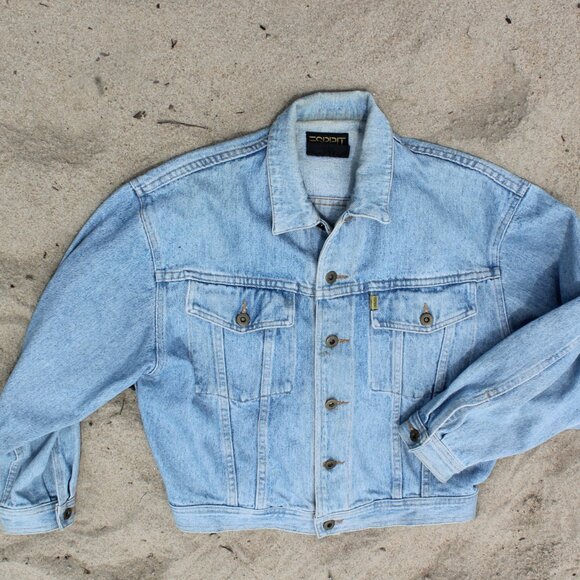90s Vintage esprit denim Jacket Fits S/M - Picture 1 of 3